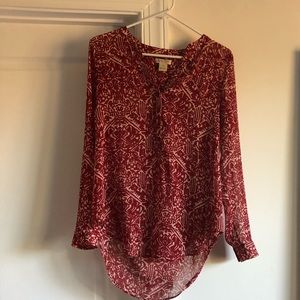 Long sleeve sheet tunic